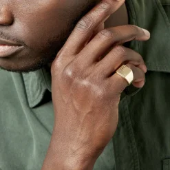 Chevalière Lionel Plaqué Or Jaune-Histoire d'Or New