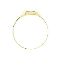 Chevalière Malcolm Carree Or Jaune Oxyde De Zirconium-Histoire d'Or Outlet