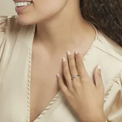 Histoire d'Or Chevalière Narva Argent Blanc