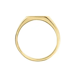 Chevalière Plaqué Or Jaune Bennie Email Noir-Histoire d'Or Discount