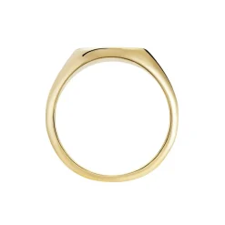 Histoire d'Or Chevalière Plaqué Or Jaune Hadrian