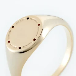 Histoire d'Or Chevalière Plaqué Or Jaune Hadrian