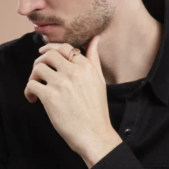 Chevalière Plaqué Or Jaune Louie-Histoire d'Or Outlet