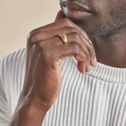 Histoire d'Or Chevalière Plaqué Or Jaune Asa Oxydes De Zirconium