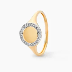 Chevalière Promesse Pour L'eternite Or Jaune Diamant-Histoire d'Or