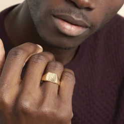 Chevalière Rafael Plaqué Or Jaune-Histoire d'Or Outlet