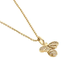 Histoire d'Or Collier Abelha Plaqué Or Jaune Oxyde De Zirconium