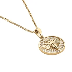 Collier Abelha Plaqué Or Jaune Oxyde De Zirconium-Histoire d'Or Online