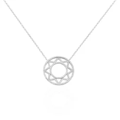 Collier Abia Argent Blanc Oxyde De Zirconium-Histoire d'Or