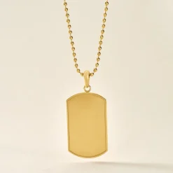 Histoire d'Or Collier Acier Doré Lorant