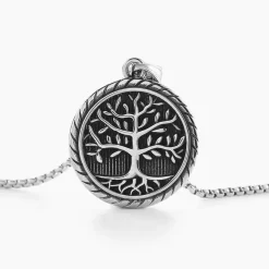 Histoire d'Or Collier Acier Vieillit Ron