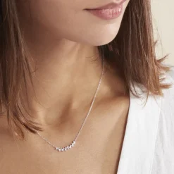 Collier Adonia Argent Blanc Oxyde De Zirconium-Histoire d'Or New