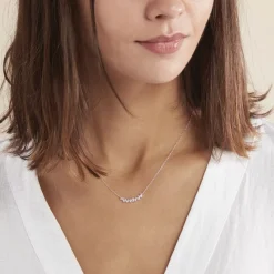Collier Adonia Argent Blanc Oxyde De Zirconium-Histoire d'Or New