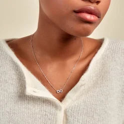 Collier Aella Argent Blanc-Histoire d'Or Clearance