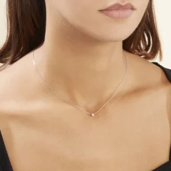 Collier Agota Or Blanc Diamant-Histoire d'Or Online