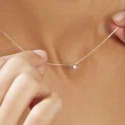 Collier Agota Or Blanc Diamant-Histoire d'Or Online