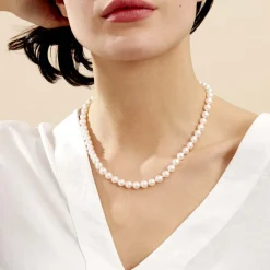 Histoire d'Or Collier Akoya Or Jaune Perle De Culture D'akoya