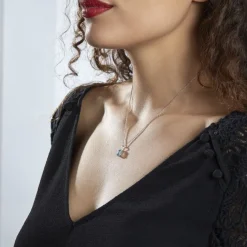 Collier Aladin Argent Blanc Oxyde De Zirconium-Histoire d'Or Discount