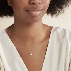 Histoire d'Or Collier Aloys Or Jaune Perle De Culture Et Oxyde De Zirconium