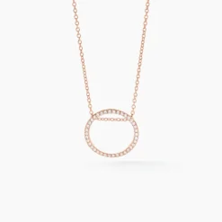 Histoire d'Or Collier Alysone Argent Rose Oxyde De Zirconium