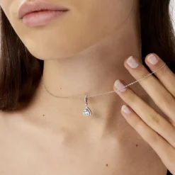 Histoire d'Or Collier Amantine Argent Blanc Oxyde De Zirconium