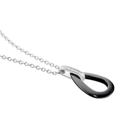 Collier Amaris Argent Blanc Céramique Et Oxyde De Zirconium-Histoire d'Or Outlet