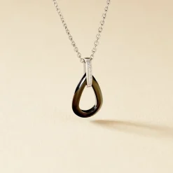 Collier Amaris Argent Blanc Céramique Et Oxyde De Zirconium-Histoire d'Or Outlet