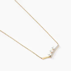 Collier Ambrogio Or Jaune Perle De Culture Oxyde De Zirconium-Histoire d'Or New