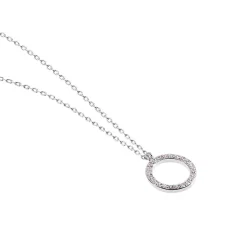 Collier Ambroisie Argent Blanc Oxyde De Zirconium-Histoire d'Or Clearance