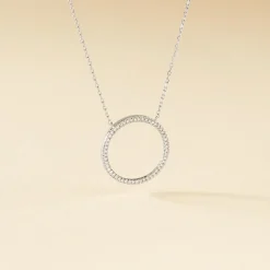 Collier Amene Or Blanc Diamant-Histoire d'Or