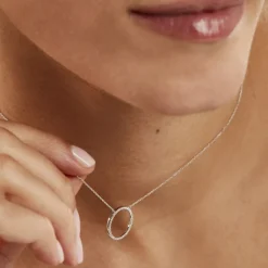 Collier Amene Or Blanc Diamant-Histoire d'Or