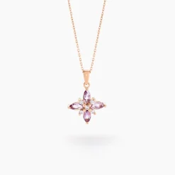 Collier Anabele Or Rose Amethyste Oxyde-Histoire d'Or Best