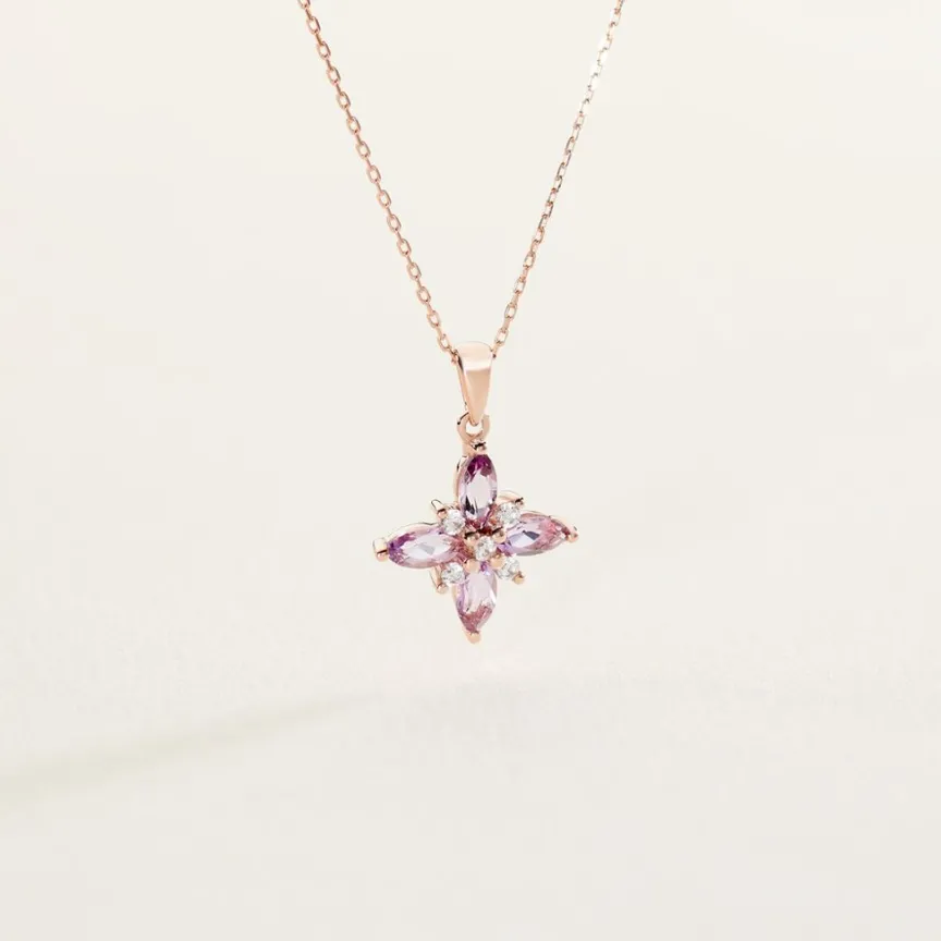 Collier Anabele Or Rose Amethyste Oxyde-Histoire d'Or Best