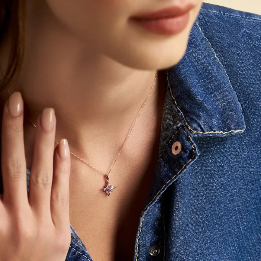 Collier Anabele Or Rose Amethyste Oxyde-Histoire d'Or Best