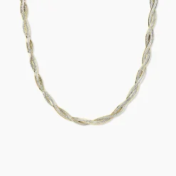 Histoire d'Or Collier Anaiz Argent Bicolore