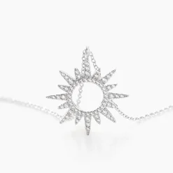 LAETIZIA Collier Anaiz Argent Blanc Oxyde De Zirconium