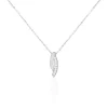 Collier Ange-line Argent Blanc Oxyde De Zirconium-Histoire d'Or Discount