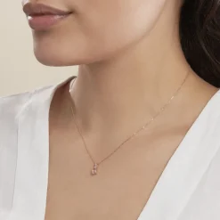 Histoire d'Or Collier Antonia Or Rose Morganite Et Oxyde De Zirconium