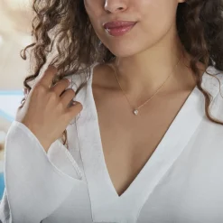 Histoire d'Or Collier Aodren Or Jaune Oxyde De Zirconium