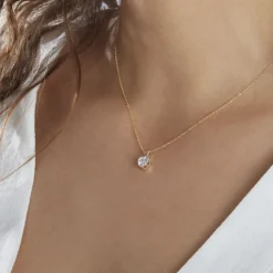 Histoire d'Or Collier Aodren Or Jaune Oxyde De Zirconium