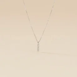 Histoire d'Or Collier Aprhodisia Or Blanc Diamant Blanc