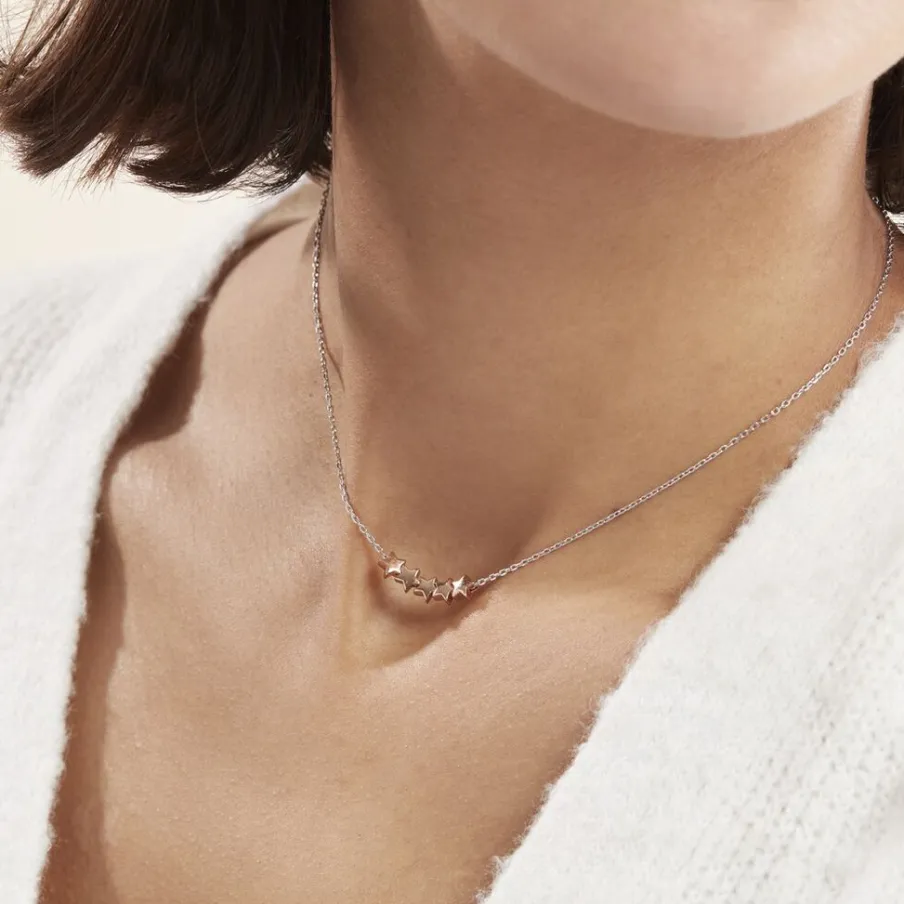 Histoire d'Or Collier Argent Bicolore Manya