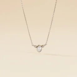 Histoire d'Or Collier Argent Blanc Afonso Oxyde De Zirconium