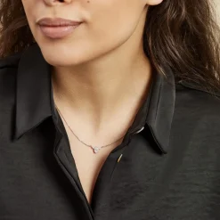 Histoire d'Or Collier Argent Blanc Afonso Oxyde De Zirconium