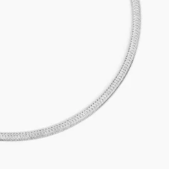 Histoire d'Or Collier Argent Blanc Alayna