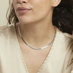 Histoire d'Or Collier Argent Blanc Alayna