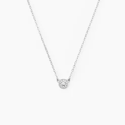 Histoire d'Or Collier Argent Blanc Auxana Oxyde De Zirconium