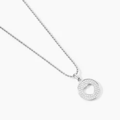 Histoire d'Or Collier Argent Blanc Cantien Oxyde