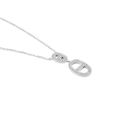 Histoire d'Or Collier Argent Blanc Caprina Oxydes De Zirconium