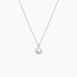 Collier Argent Blanc Cheri Perle De Culture Oxydes De Zirconium-Histoire d'Or Discount